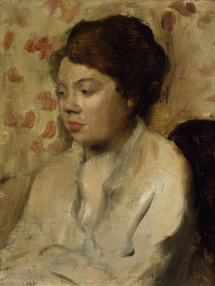 French painter Edgar Degas' "Portrait of a Young Woman."